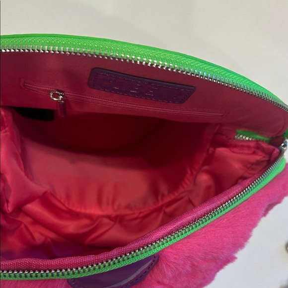 Dolls Kill c Club Exx Colorful Neon Rave Mushroom Backpack bag - Picture 4 of 10